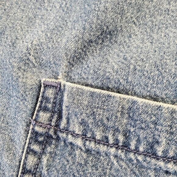 Vintage First Issue blue cotton denim chore jacket, shacket, size large - Picture 5 of 11